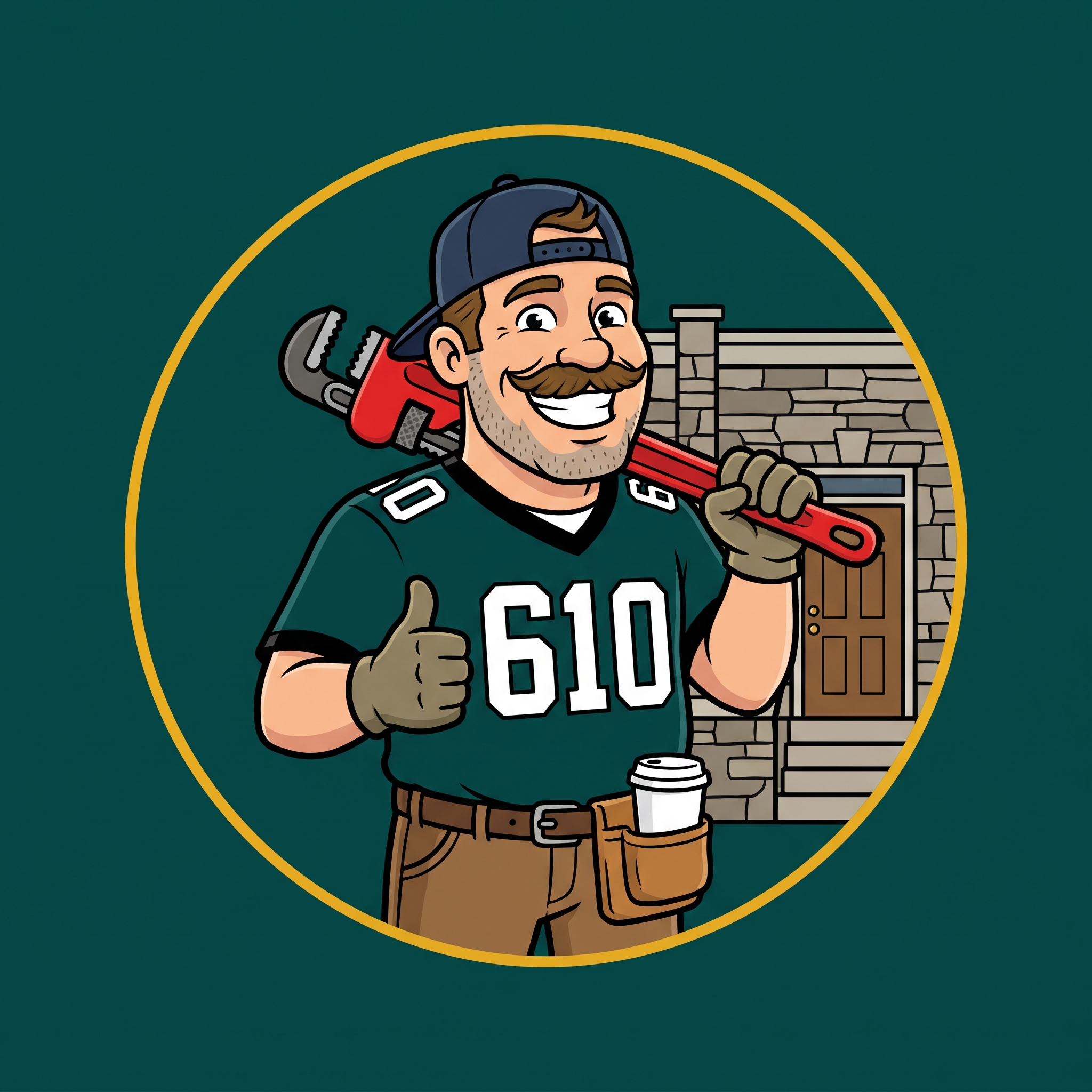 Delco Plumber Now mascot